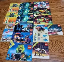 Lot Of 17 Vintage Legoland Manuals, Booklets, Space, Ghost, Forestmen's Hideout 