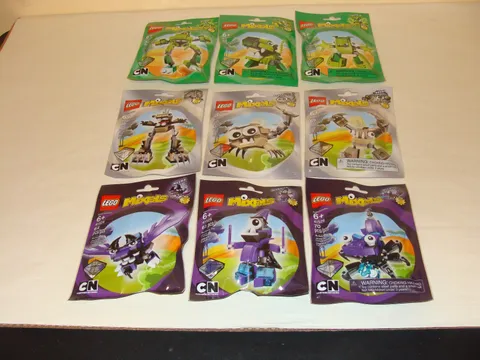LEGO MIXELS SERIES 3 GLURT TORTS SCORPI HOOGI MESMO WIZWUZ COMPLETE SET OF 9 NEW