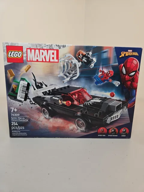 LEGO Marvel Spider-Man vs. Venom Muscle Car Toy - Building Set Ages 7+