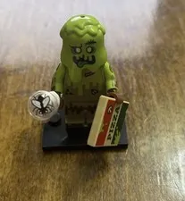 LEGO Minifigures Green Monster Zombie Minifigure Pizza Printed Tile Book