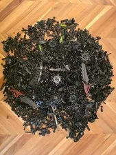 1 Pound Black Lego Bionicle Parts Lot (16 Oz) Various Types -Great Condition