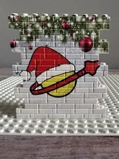 LEGO Brickluv Custom Printed Christmas Classic Space Brick Wall