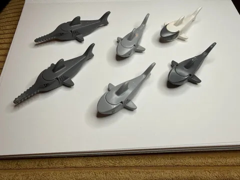 Lego Sharks Lot Of 6 Sawfish