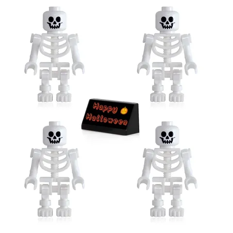 LEGO Pirates of The Caribbean Minifigure - Skeletons (4 4 Piece set, White