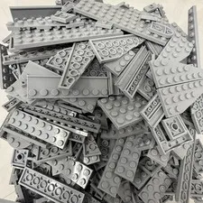 LEGO Light Bluish Gray Plates & More Bulk Lot – 2lb 2 Oz Bag Sorted by Color
