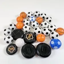 Lego Basketball Hockey Soccer Ball Lot Of 30 Accessories Sports Puck Team