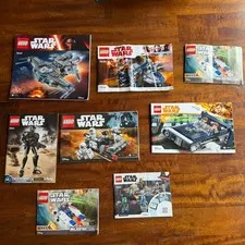 Lot of 8 LEGO Star Wars Instruction Manuals 75147 75121 75166 75209 75199 75160