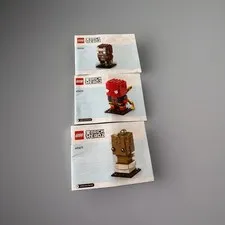 Lego 40669, 40670 & 40671 Brickheadz Marvel Instruction Manuals