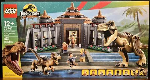 LEGO Jurassic World Visitor Centre: T. rex & Raptor Attack (76961) New & Sealed