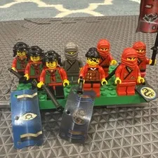 LEGO Vintage Ninja Castle Minifigures x8 Lot Shogun Samurai Robber Banners 2000s