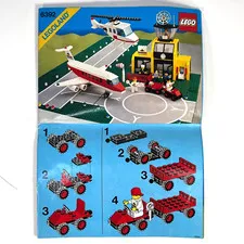 1985 (Manual Only) Lego 6392 Town System Airport Legoland Plane