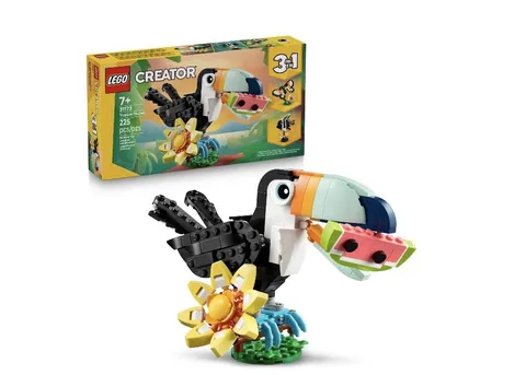 LEGO Creator 3 en 1 Animales Salvajes: Juguete de Construcción de Tucán Tropical