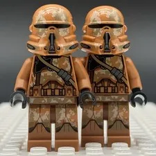 X2 LEGO Star Wars Geonosis Airborne Clone Trooper Minifigure Lot sw0605