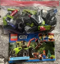 LEGO City Forest Tractor 60181 Great Vehicles Logging Truck Manual Bagged Used