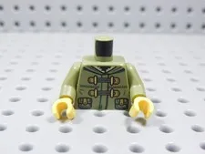 LEGO Olive Green Printed Torso Minifig Hooded Jacket AC