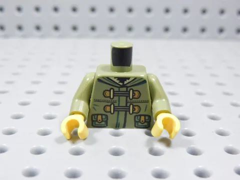LEGO Olive Green Printed Torso Minifig Hooded Jacket AC