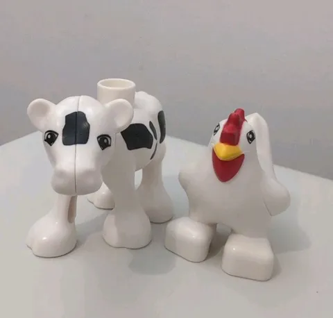 LEGO Duplo Farm Animals  CHICKEN & CALF Figures