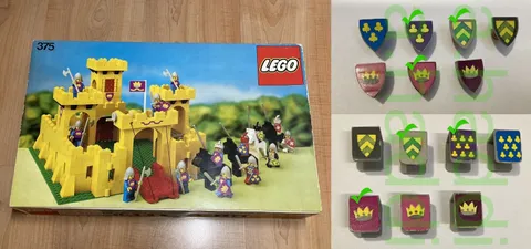 Vintage Lego Castle 375/6075 Castle Complete with Box and Instructions_