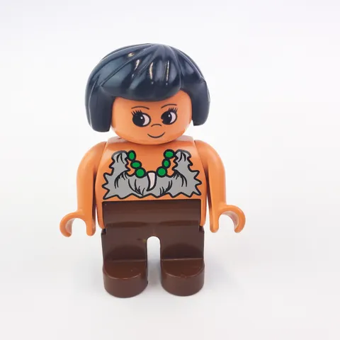 Vintage Lego Duplo Figure Cave Woman Caveman Girl  Replacement Part