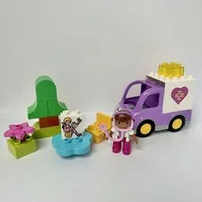 LEGO DUPLO 10605 Doc McStuffins Rosie the Ambulance Complete Set Retired Disney