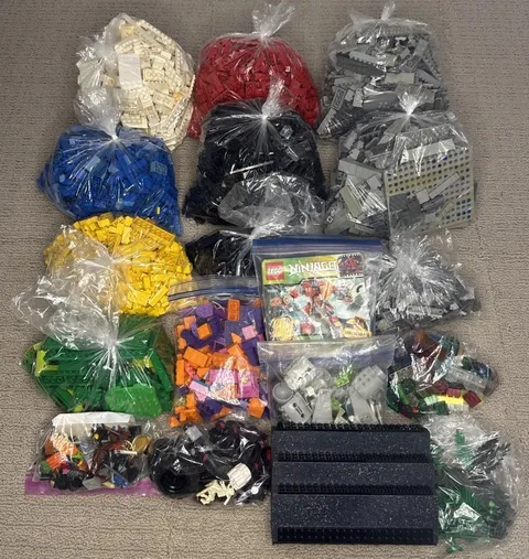 LEGO BULK LOT (18.50 LBS) MIXED BRICKS PARTS PIECES ASSORTED COLORS GENUINE