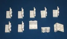 LEGO NEW 1x2-2x2 White Bracket Up (10x) 6097637 Brick 99207