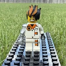 Lego Agents Dr. Inferno Minifigure 8970 Metallic Silver Claw Scar Head 2008
