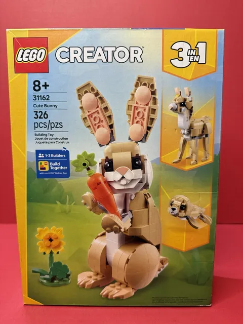 LEGO Creator 3 in 1 Cute Bunny 31162 Set 326pcs Age 8+ Brick Separator
