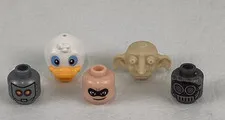 Lego Minifigures Mixed Lot Parts Pieces Heads Dobbie Duck Incredibles Alien