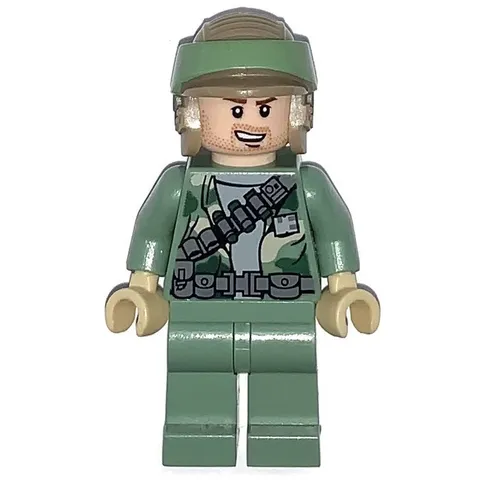 LEGO Star Wars Endor Rebel Commando Minifigure Stubble Trooper 9489 sw0368