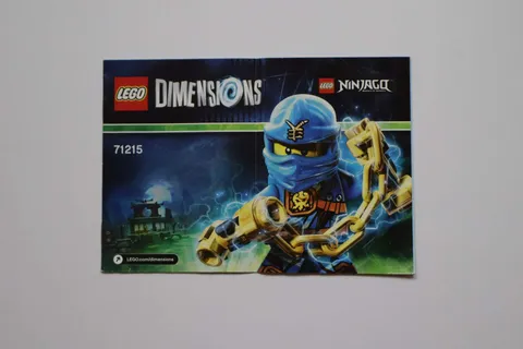 LEGO® DIMENSIONS™ 71215 NINJAGO® Jay Fun Pack Instruction Manual Only!