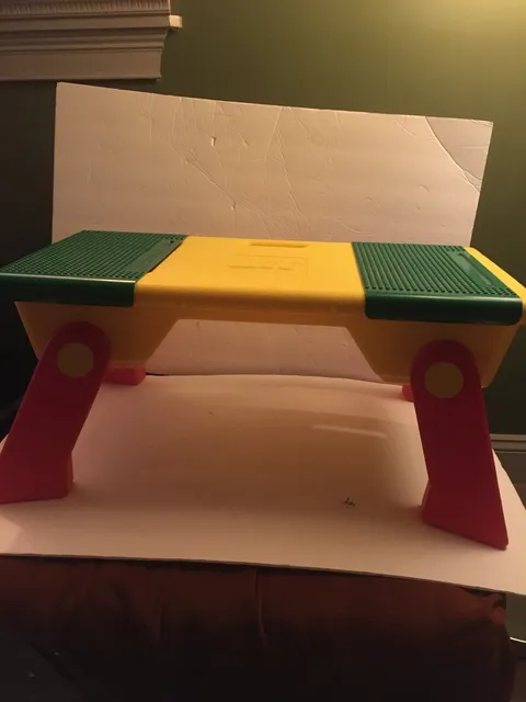 Vintage Lego Portable Activity Table Folding Legs Storage Bins 1994 - Nice