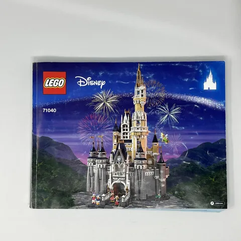 71040 Instruction Manual Only for LEGO Disney Castle, No Bricks, Retired Set 7a
