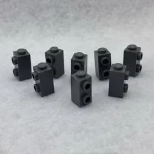 LEGO 32952 Dark Bluish Gray Brick, Modified 1 x 1 x 1 2/3 W/ Studs on Side (x8)