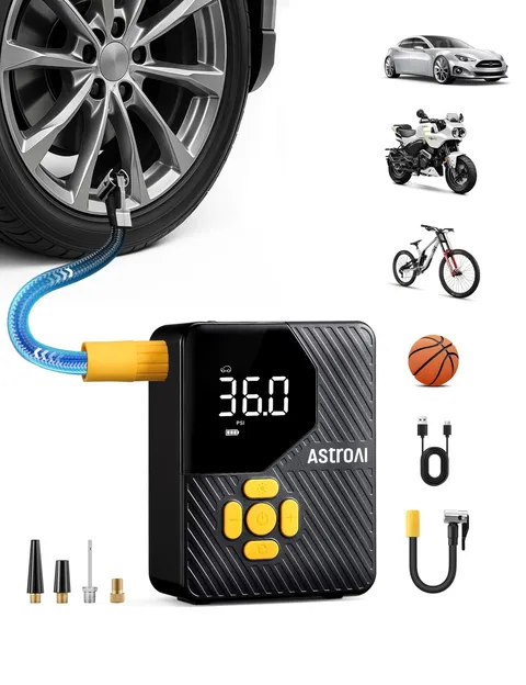 Astroai 150 Psi Tire Inflator Portable Air Compressor Inflation Cordless Air