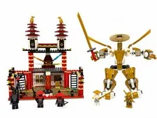 Lego Ninjago -Temple of Light Epic Battle Golden Mech Minifigures 70505 Complete