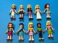 LEGO Mini Dolls. Lot of 10 Random Assorted Mini-Doll Figures. L2-9