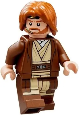 LEGO® Minifigure Star Wars sw1220 Obi-Wan Kenobi Reddish Brown Robe Dark Orange