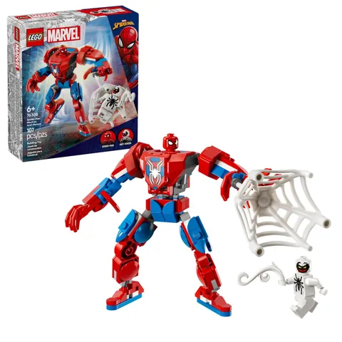 LEGO Marvel Spider-Man Mech vs. Anti-Venom Building Toy Set - Multicolor