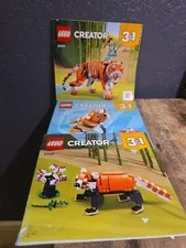 Lego 31129 Majestic Tiger Creator 3 in 1 Instruction Manuals Red Panda Koi Fish