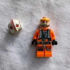 LEGO Pilot Orange- Bullets on Leg Rebel Luke Skywalker