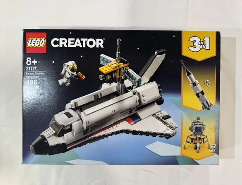 LEGO Creator 3-in-1 Space Shuttle Adventure Set 31117 486pcs Astronaut