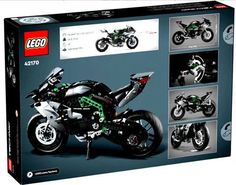 LEGO Technic Kawasaki Ninja H2R Motorcycle 42170 643pc Set NEW IN BOX !!