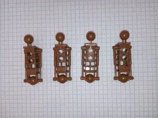 4 Lego 47297 Light Brown Bionicle Lower Leg Section Toa Metru type Genuine Rtrd