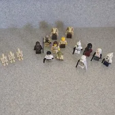 LEGO Star Wars Minifigure Lot w/ Chewbacca, Yoda, Battle Droids & Troopers