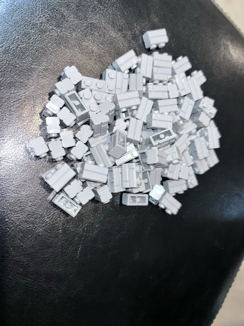 Lego 1x2 Masonry Brick Light Bluish Gray X100