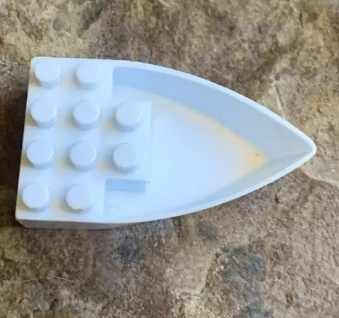 Vintage Lego Boat Hull Piece. White