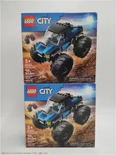 LOT OF 2!! LEGO City Blue Monster Truck Off-Road 60402 SEE DETAILS