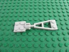 LEGO Old Gray Plate 1x2 2x2 Long Tow Ball & Socket 4 Slots 6445 6479 #3730 2508