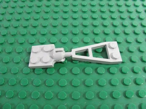 LEGO Old Gray Plate 1x2 2x2 Long Tow Ball & Socket 4 Slots 6445 6479 #3730 2508